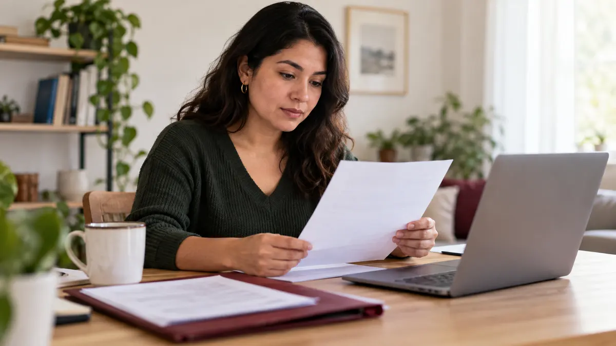 Persona revisa sus datos antes de consultar un certificado de no inscripción en RNOA.